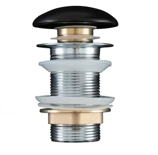 Донный клапан Aquane 330953 без перелива чёрный матовый